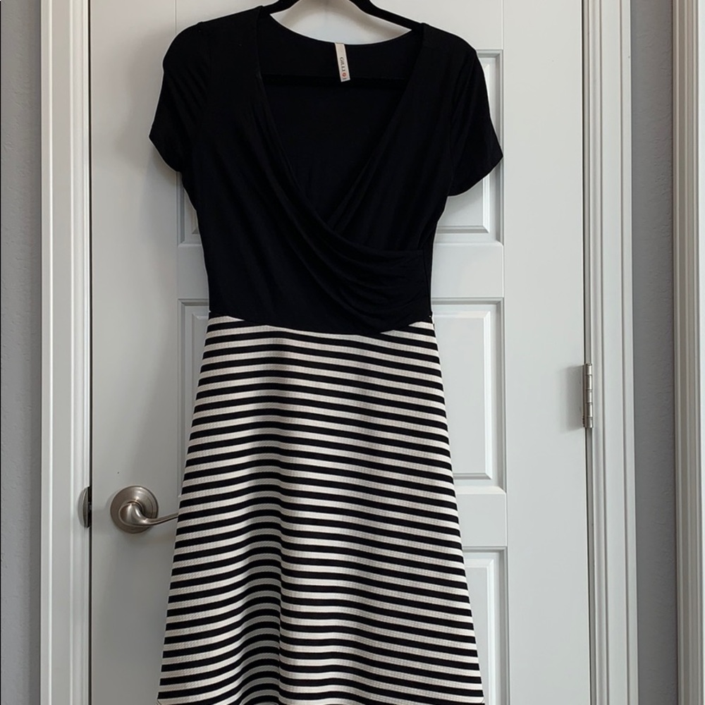 Black and white dress